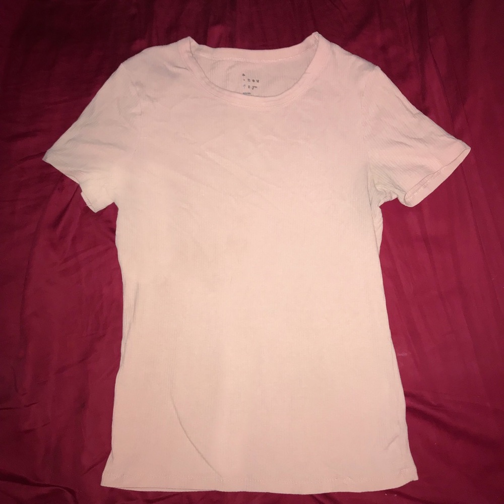 Target Pink Business Casual Ribbed Top